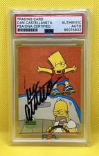 Dan Castellaneta Signed 2000 Inkworks Homer Simpson  #59 PSA/DNA Authentic AUTO picture