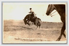 RPPC ~ White River SD RODEO Frontier Days Al Garrett COWBOY Mellette County picture
