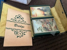 NOS VINTAGE 1930’s BRIDGE GIN RUMMY PLAYING CARDS WITH IRS TAX STAMPS VERY RARE picture