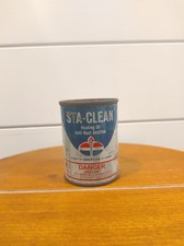 Vintage 4oz Standard Motor Oil Can Full American Metal Advertising STA Clean picture