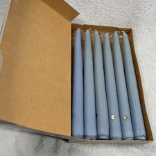 Vintage PartyLite French Blue Taper Candles P0763 Set of 6 Unused in Box picture