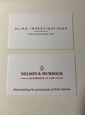 Marvel's Daredevil Business Card Nelson & Murdock & Jessica Jones 2 Card picture