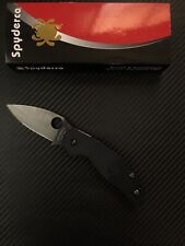 Spyderco SAGE 5  Blade HQ Exclusive Collector M4 Rare black, DLC blade Custom picture