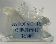 Hawthorne Village Rudolph's Christmas Town Welcome to Christmas Town Sign 2003 picture
