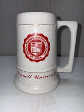 Vintage Cornell University Ceramic Stein Mug Cornell Bookstore Tag Ivy League picture