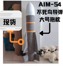 Creative AIM-54 Phoenix Air-to-air Missile Plush Toy Pillow Doll Kids 47in Gift picture