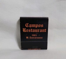 Vintage Campos Restaurant Matchbook Canton Ohio Advertising Matches Full picture
