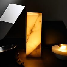 Natural Onyx Crystal Cube Shape Lamp: Natural Stone Elegance for Home Decoration picture