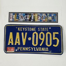 1995 Pennsylvania License Plate 🔥 Vintage Keystone State PA Tag AAV 0905 picture
