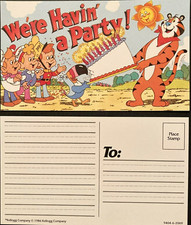 Lot of 12 Vintage Kelloggs Postcards Tony Tiger Toucan Sam Snap Crackle Pop Cere picture