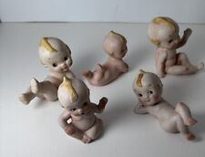 Kewpie Doll Bisque Porcelain Baby Figurine Lot of 5 Japan Vintage picture