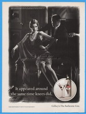 1992 Gilbeys Gin It Appeared Around The Same Time Knees Did FLAPPER DRESS Pic Ad picture