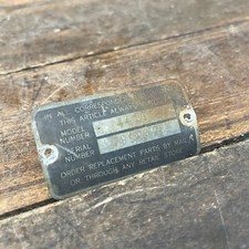 Vintage Monark Super Deluxe Serial Number Badge Bottom Bracket Tag Plate Balloon picture