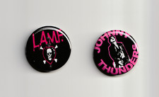 (2) Johnny Thunders Buttons  Glam Punk Rock New York Dolls LAMF picture