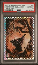 Showdown On Dagobah 2023 Topps Chrome Star Wars Galaxy #17 X-Fractor /10 PSA 10 picture
