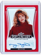 Meg Ryan 2020 Leaf Metal Pop Century Autograph Card # 2/2 Red Auto picture