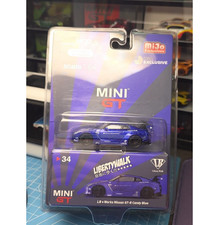 MINI GT 34 LB-Works Nissan GT-R R35 Candy Blue MiJo Blister 1/64 picture
