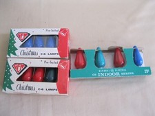 Lot 13 Vintage GE and GEM C-6 Replacement Christmas Bulbs Original Boxes picture