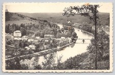 Hastière Belgium Meuse River 1934 Dinosaur Stamp Postcard picture