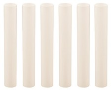 6 Inch Cream Plastic Candle Cover For Candelabra Base Lamp Sockets, 6 Pieces picture