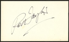 Rod Taylor d2015 signed autograph 3x5 Cut Actor in Young Cassidy picture