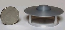 C-57D UFO/Flying Saucer (from Forbidden Planet) - Silver - In Flight - Tiny picture