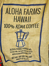 Four Large Original Burlap Bags from actual coffee growers in %⁷ù picture