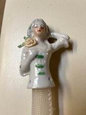 Vintage Porcelain Lady Wisk Clothing Brush Pics picture