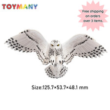 Toymany Snowy Owl Figurine Collectibles Wild Animal Toy Decoration Figurine Room picture