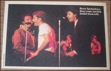 1987 Bruce Springsteen Huey Lewis Bob Geldof RS Clipping Photo 4.5