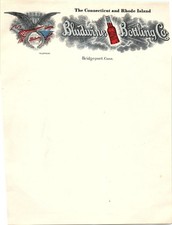 Vintage Bludwine Bottling Co. Bridgeport, CT billhead picture