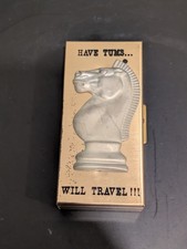 Rare Vintage - Have TUMS Will Travel  Chess Horse 1950s Pill Container Box Nice picture