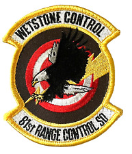 U.S. AIR FORCE WETSTONE CONTROL 81st RANGE CONTROL SQ PATCH (AFF) 81st RCS picture