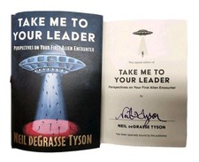 AUTOGRAPHED Neil DeGrasse Tyson SIGNED Book Take Me to Your Leader HC AUTOGRAPH picture