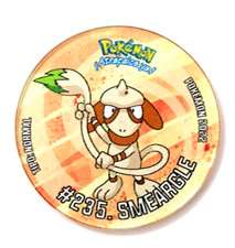 TAZO POKEMON Acrylic #235 SMEARGLE 2022 Johto PERU South America Pogs Flips picture