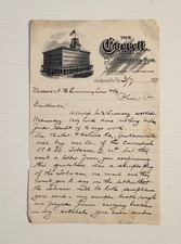 1907  Letter Head Jacksonville, FL. Stationery- Ephemera - The Everett Hotel picture
