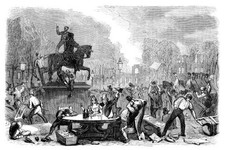 Reform riots in Queens Square Bristol 1831 From Cassells Illustrat- Old Photo picture