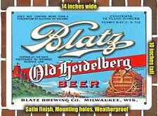 Metal Sign - 1933 Blatz Old Heidelberg Beer- 10x14 inches picture