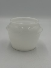 Vtg Glasbake Honey Whip Jar No Lid White picture