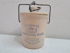 Kaukauna Klub Original Stoneware Cheese Crock 4