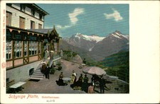Postcard: Hotel terrace. Hotels Schynige Platte picture