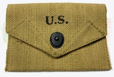  WWII US M1924 FIRST AID FIELD CARRY POUCH-OD#3 picture