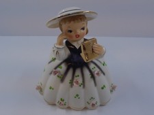 Antique Relpo 1956 K681A Reliable Glassware Pottery Planter Girl RARE Beautiful picture