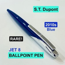 [RARE] S.T. Dupont Jet 8 Blue Ballpoint Pen 2010s VINTAGE 26100501 picture