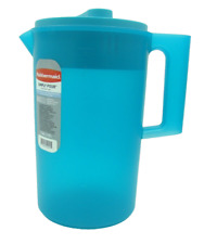 Rubbermaid Simply Pour 1 Gallon Container Teal Green/Blue w Lid 11.25