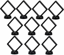 10 Pack 3D Floating Display Cases with Stands, 2.75 Inch Frames picture