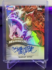 2026 Topps Marvel Neon Scarlet Witch Manga Madness Auto 32/50 Rose Besch FRESH picture