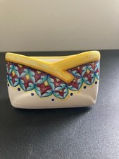 Pascal Ravello Italian Art Pottery Signed Envelope Shape Catchall Trinket Dish picture