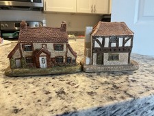VTG Lilliput Lane Stone Cottage and Old Curiosity Shop 1985 Made In UK picture