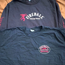 3 Fireball Cinnamon Whisky Black Distillery t Shirt Red/White XL picture